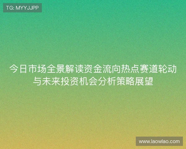 今日市场全景解读资金流向热点赛道轮动与未来投资机会分析策略展望